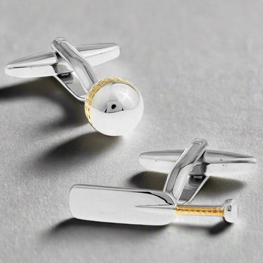 Cricket Bat and Ball Cufflinks - The Great Gift Idea