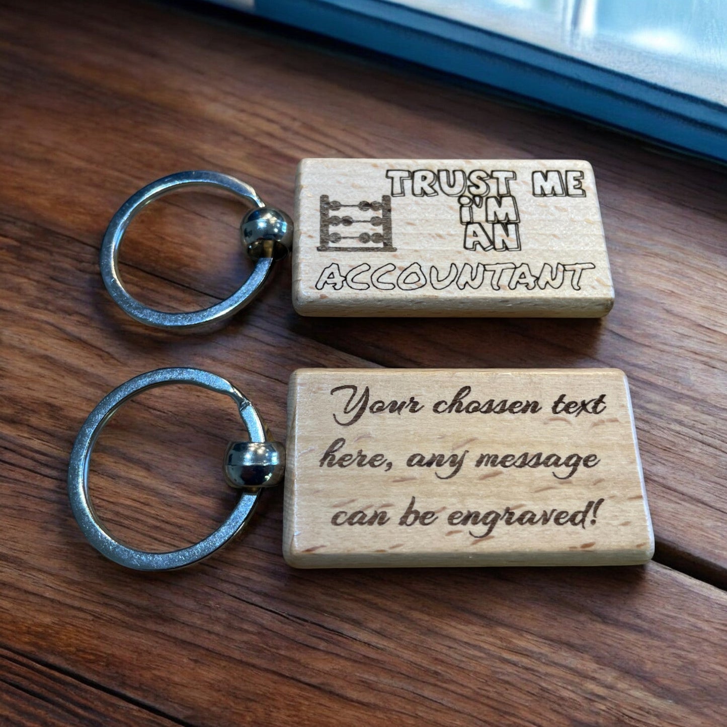 Personalised Accountant Keyring Gift