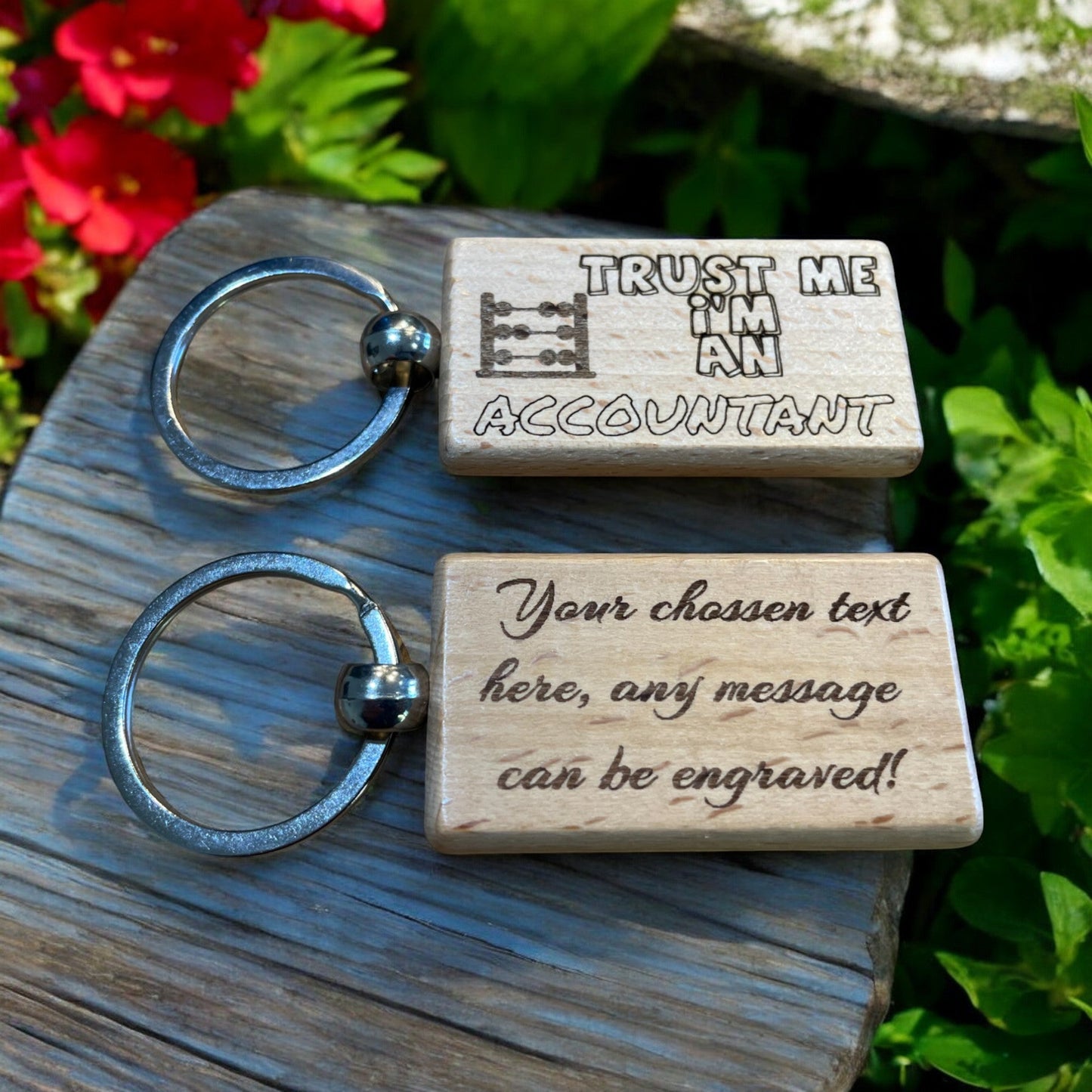 Personalised Accountant Keyring Gift