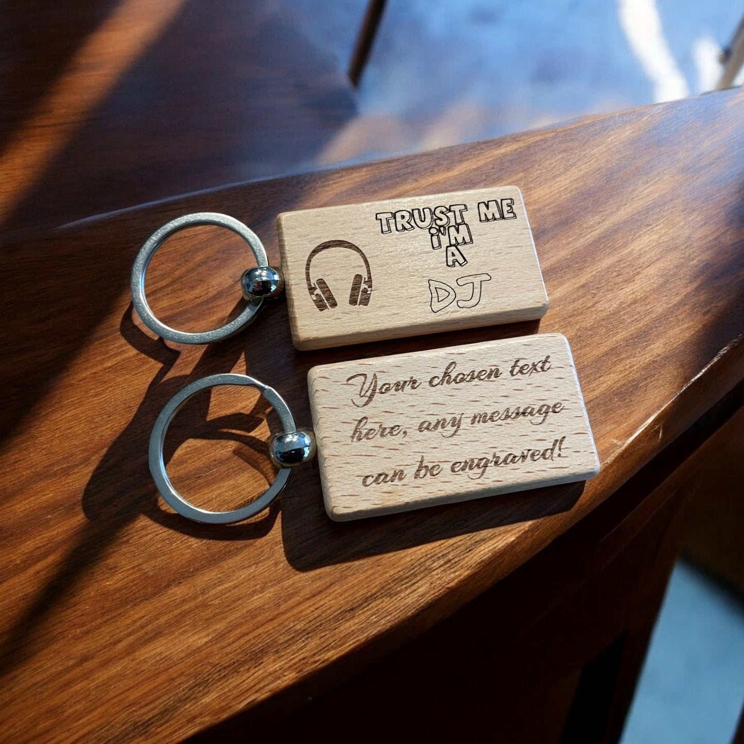 Personalised DJ Keyring Gift