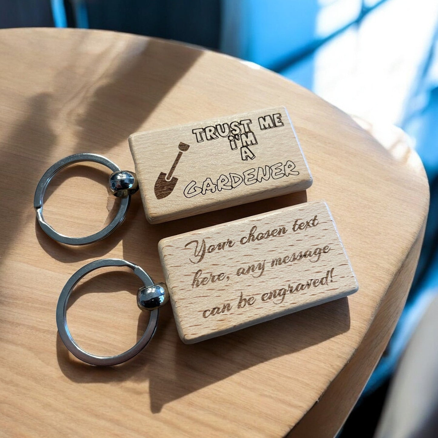 Personalised Gardener Keyring Gift