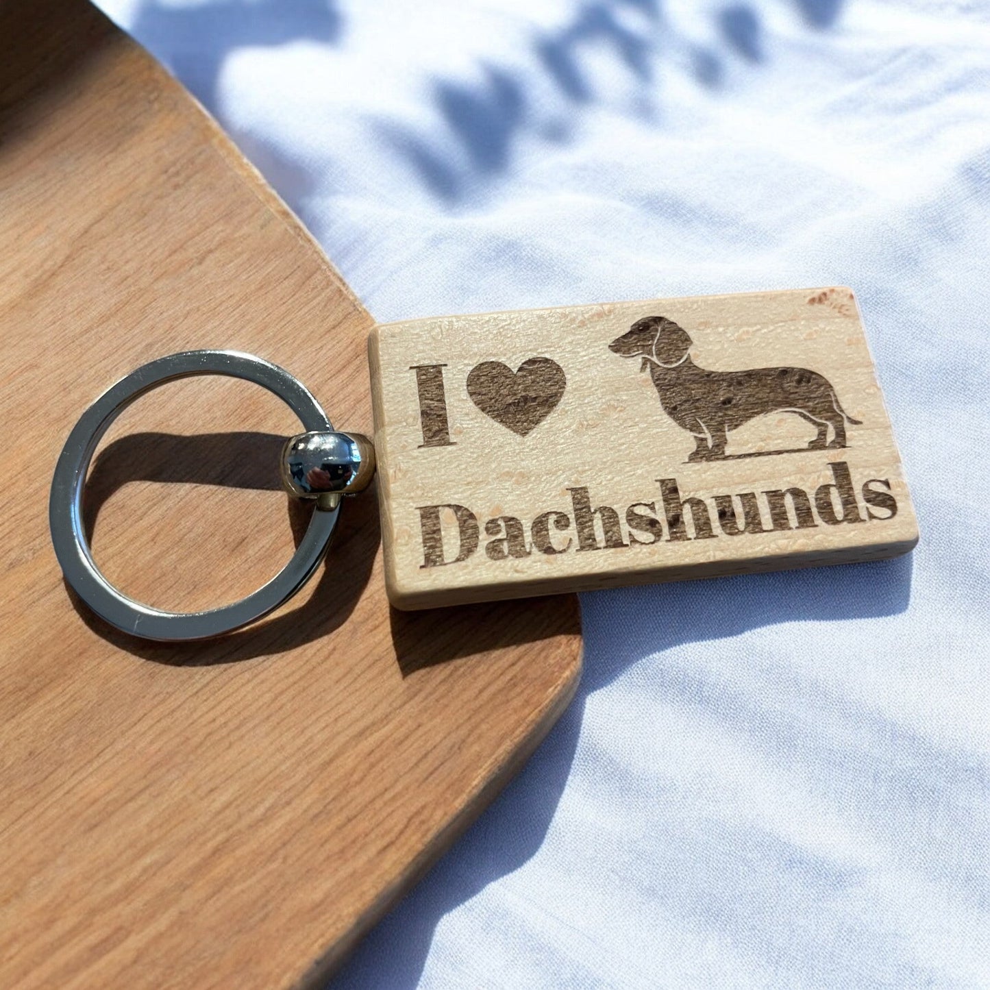 Personalised Dachshund Keyring Dog Lover Gift