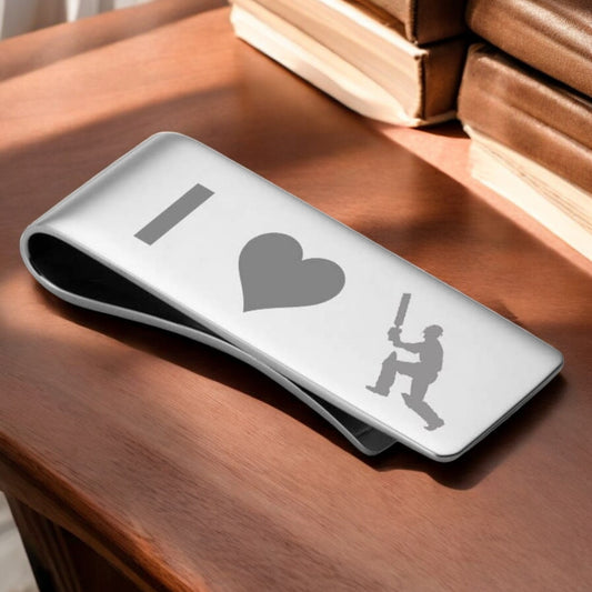 Personalised Cricket Money Clip | The Great Gift Idea