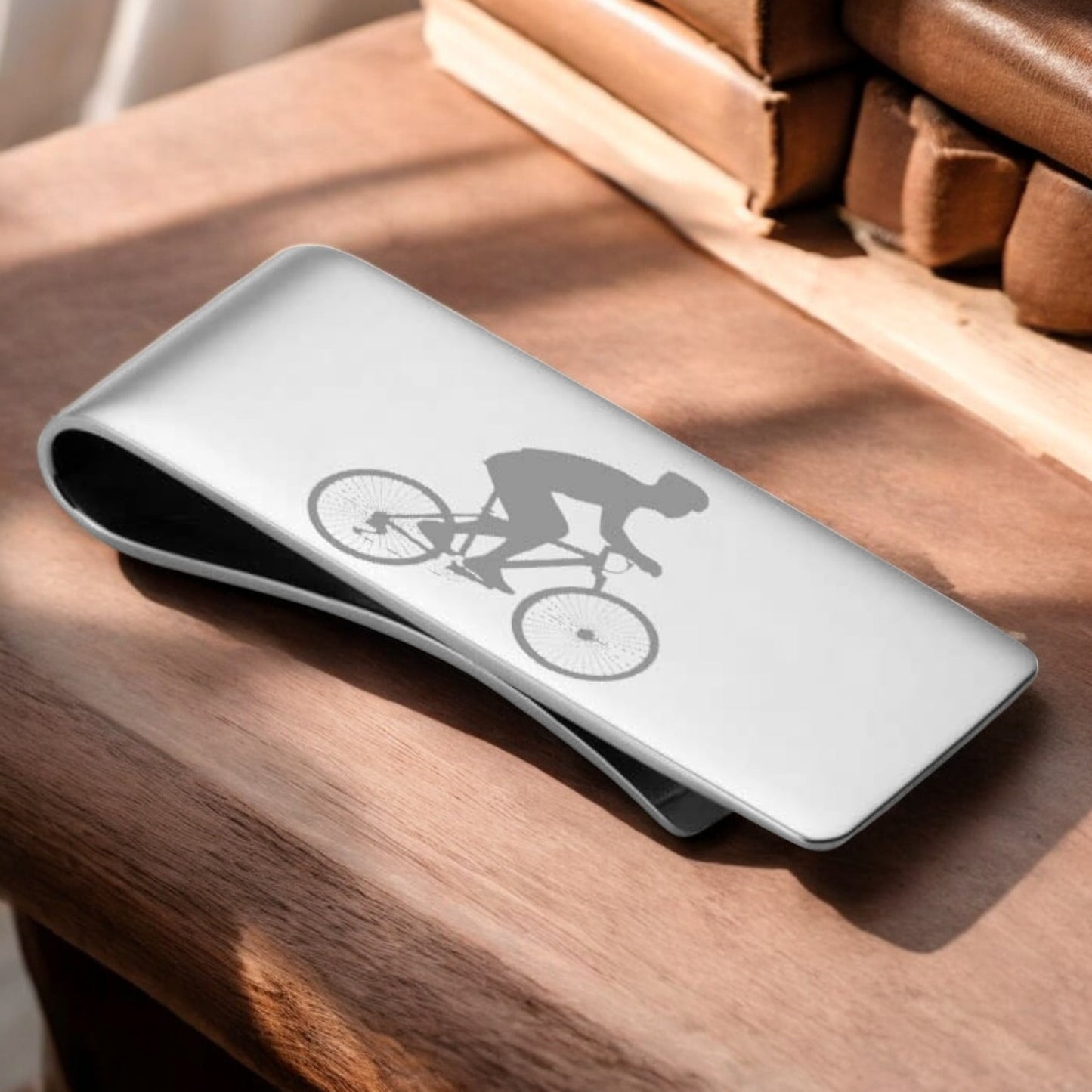 Personalised Cyclist Money Clip | The Great Gift Idea
