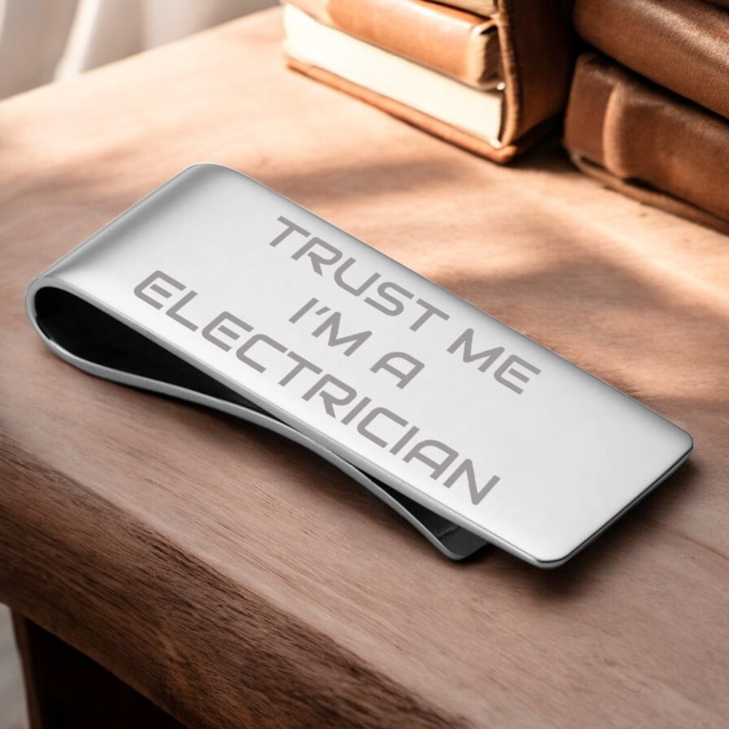 Personalised Electrician Money Clip | The Great Gift Idea