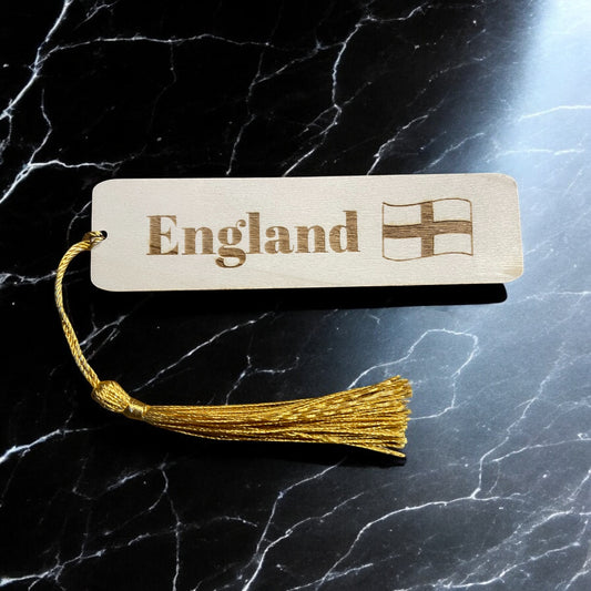 Personalised England Bookmark with St George's Cross | The Great Gift Idea