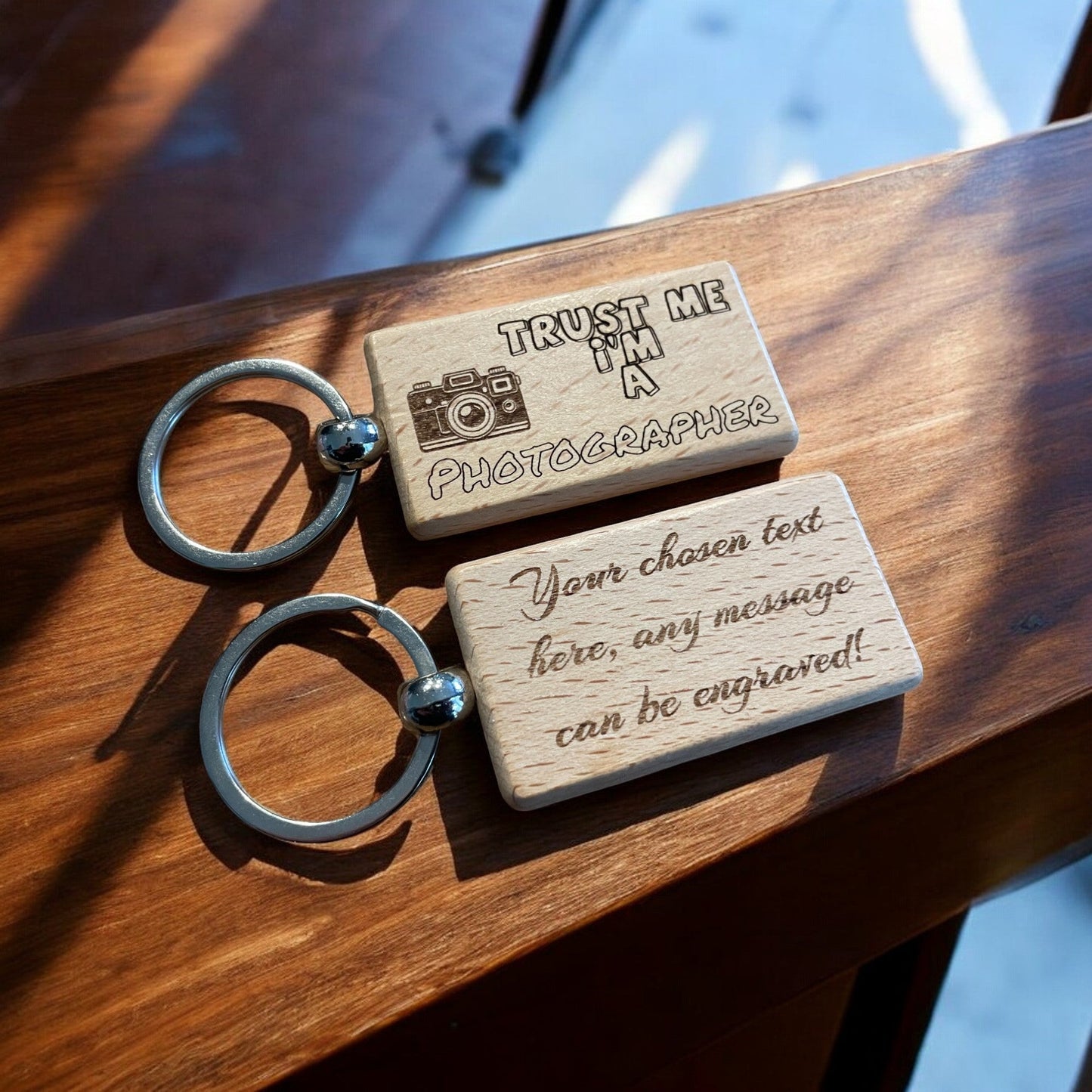 Personalised Photographer Keyring | The Great Gift Idea