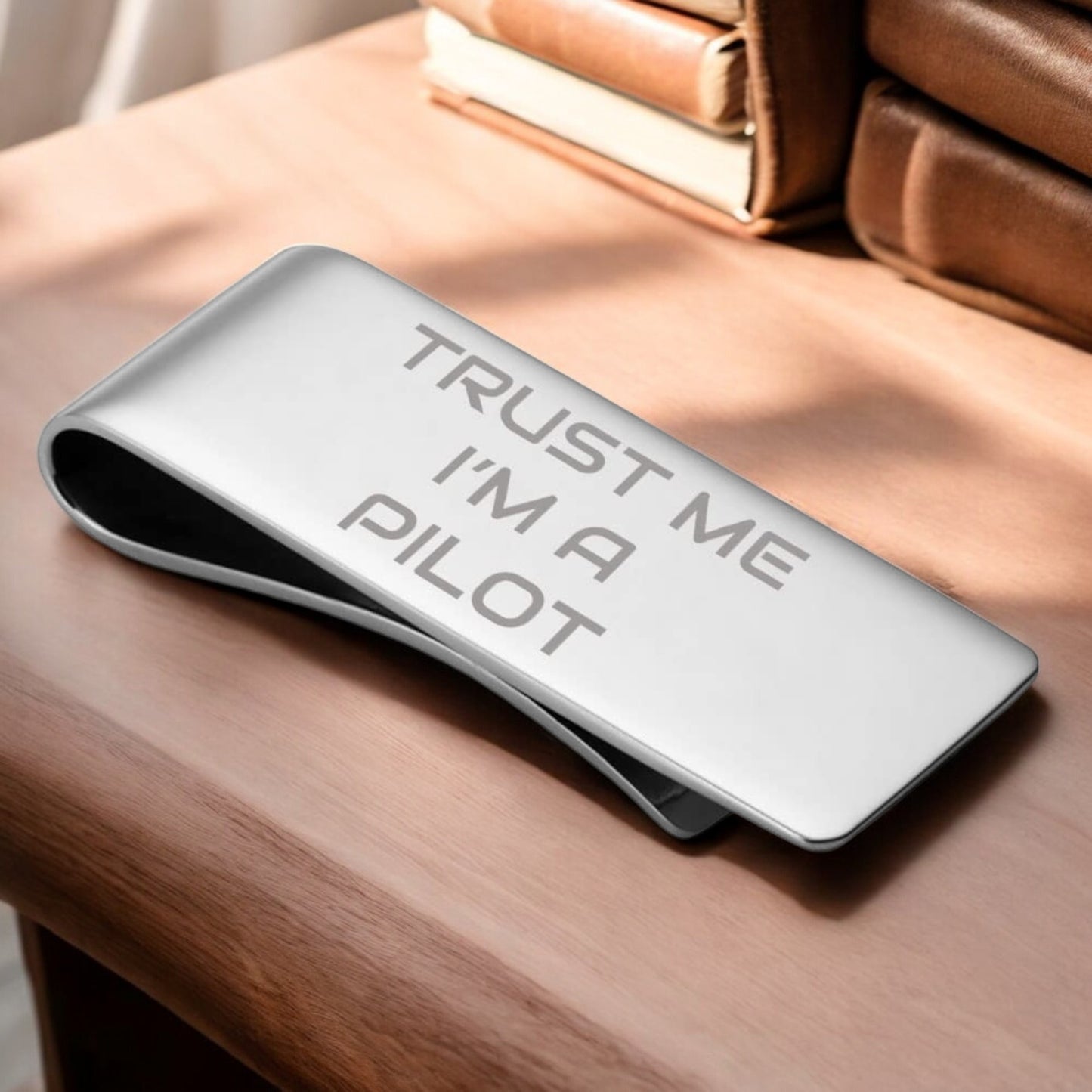 Personalised Pilot Money Clip | The Great Gift Idea
