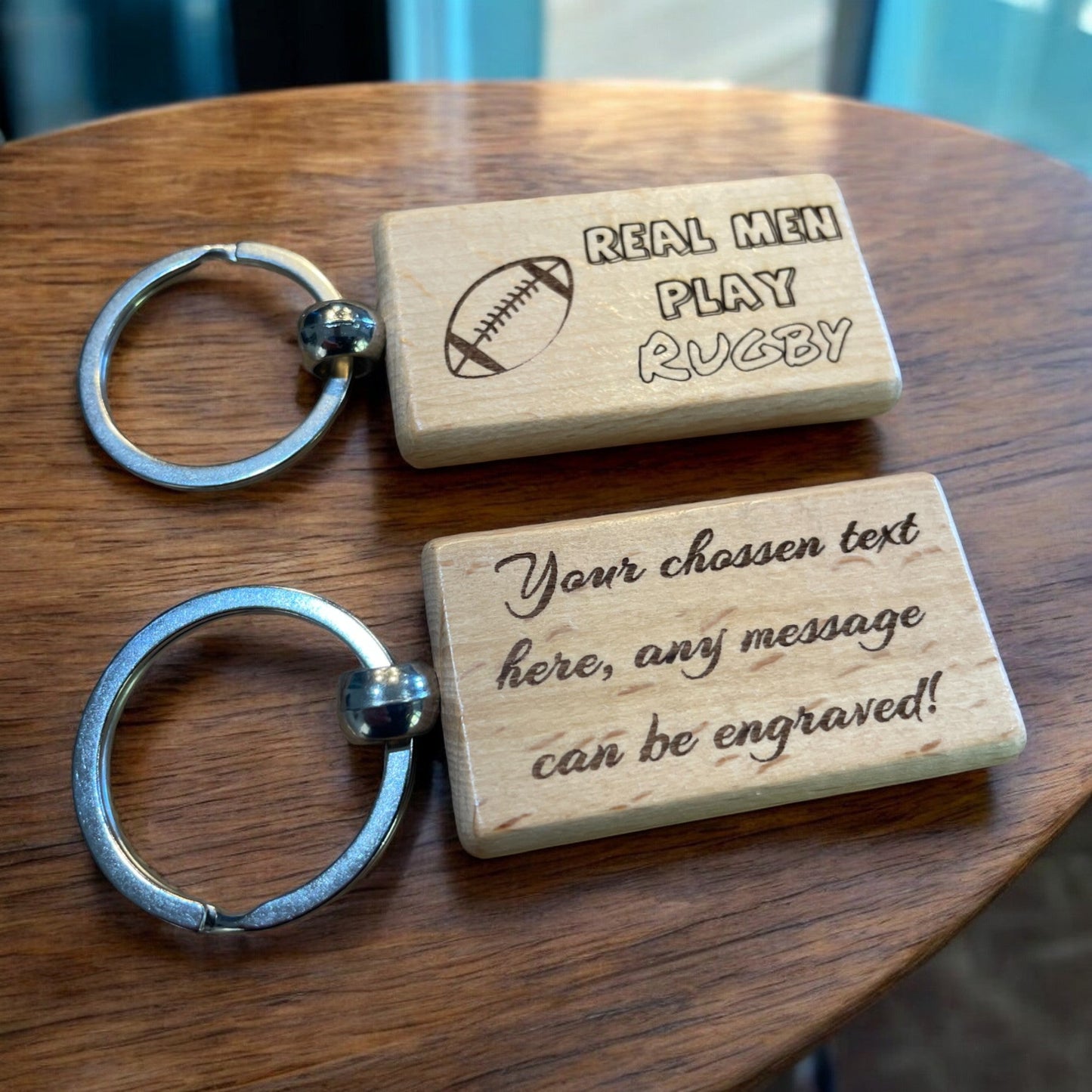 Personalised Rugby Keyring | The Great Gift Idea