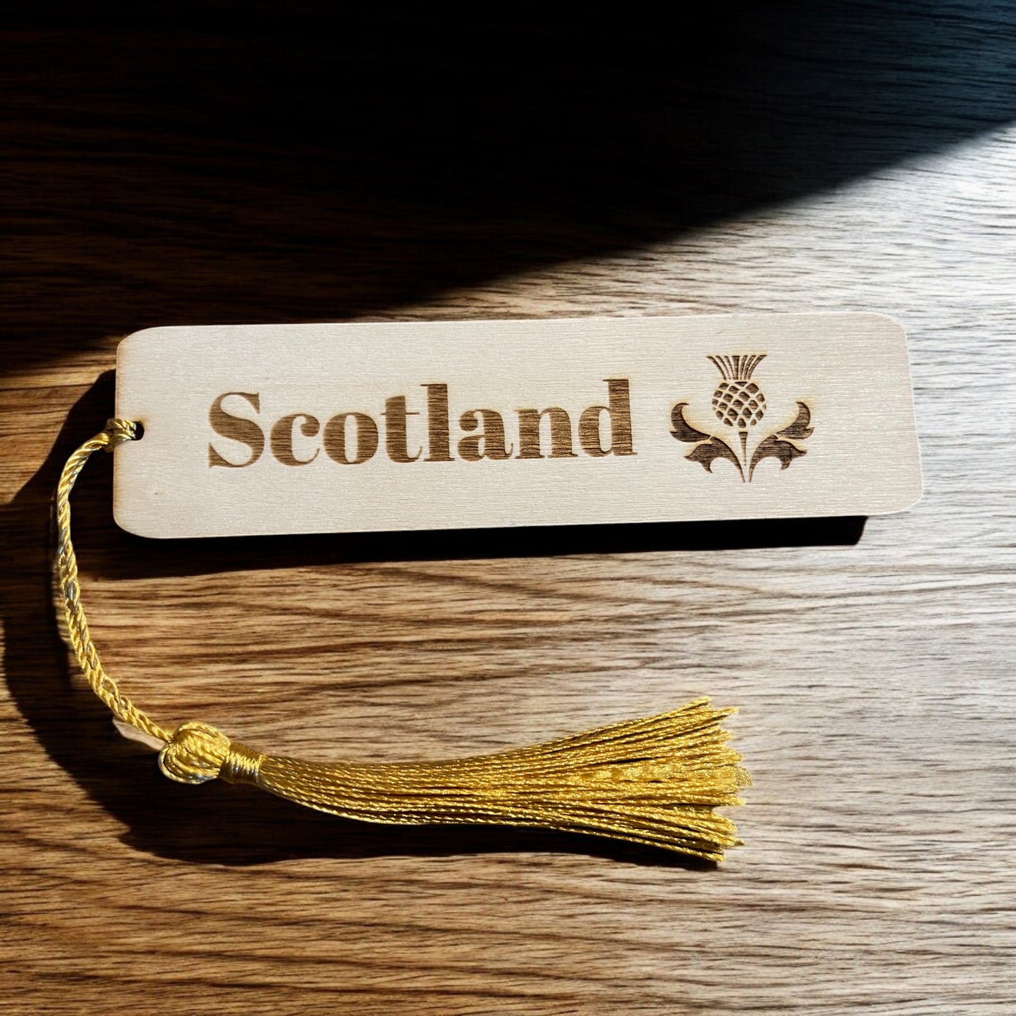 Personalised Scotland Bookmark with Scottish Thistle | The Great Gift Idea