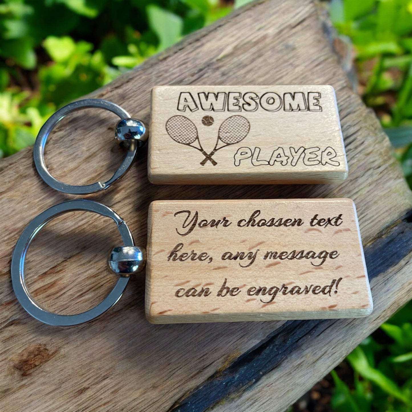 Personalised Tennis Keyring | The Great Gift Idea
