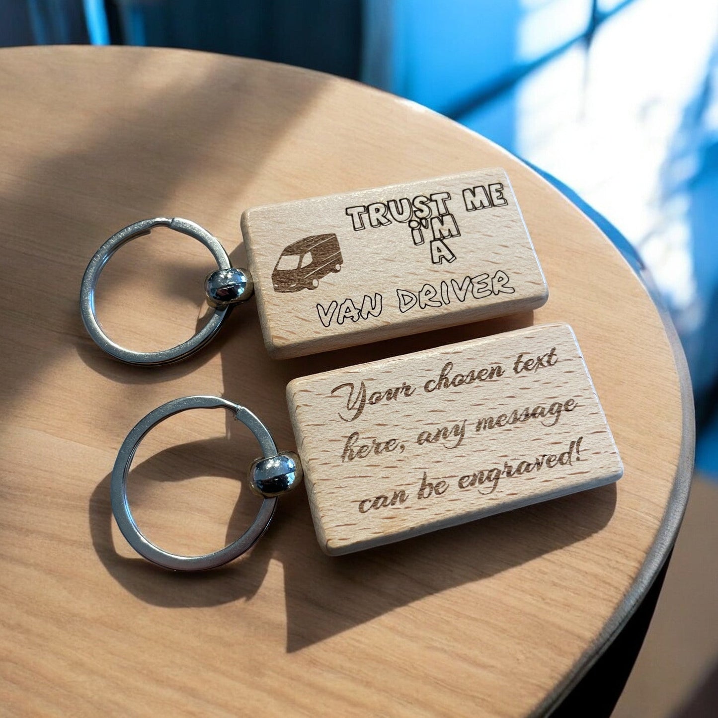 Personalised Van Driver Keyring | The Great Gift Idea