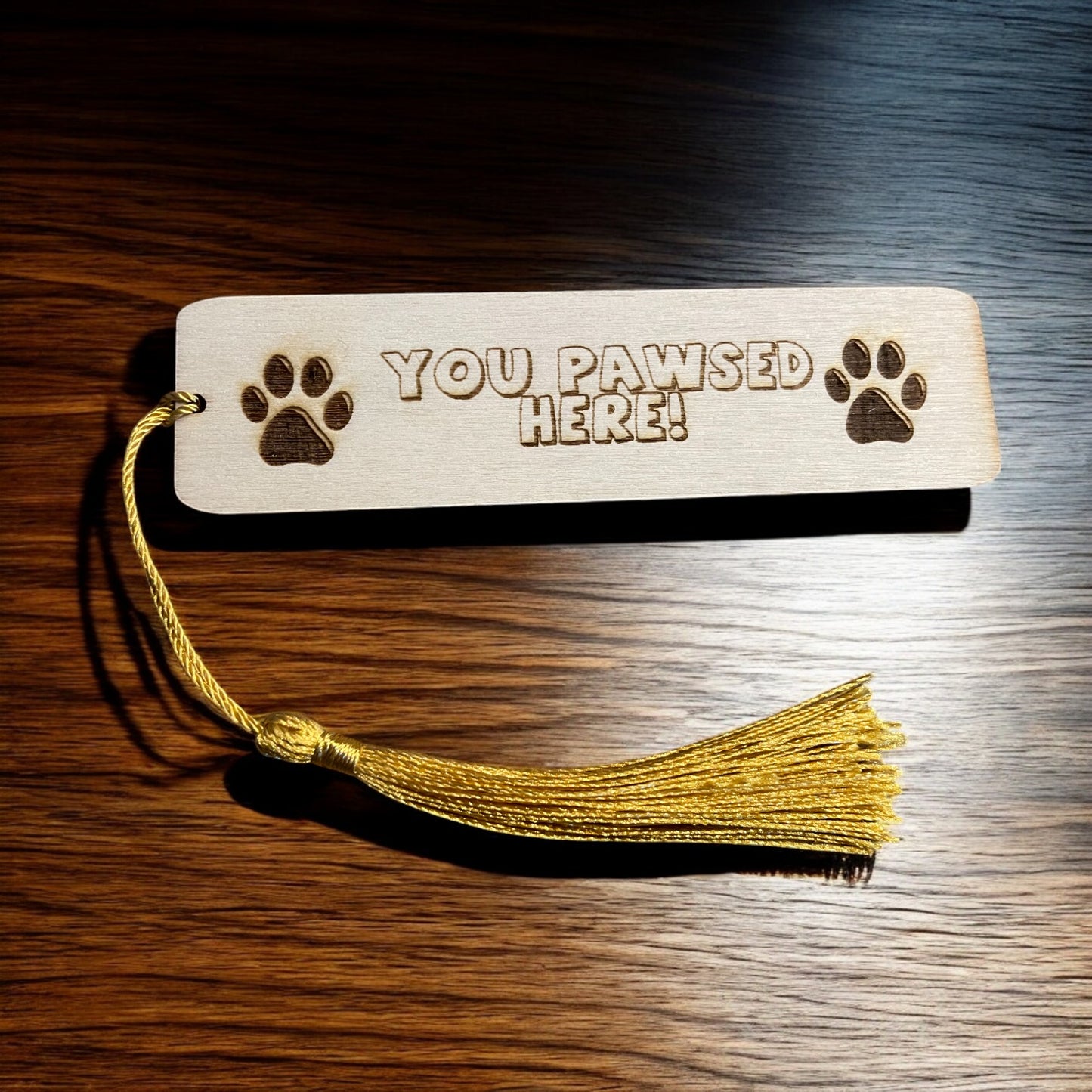 Personalised You Pawsed Here Bookmark with Dog and Cat Prints | The Great Gift Idea