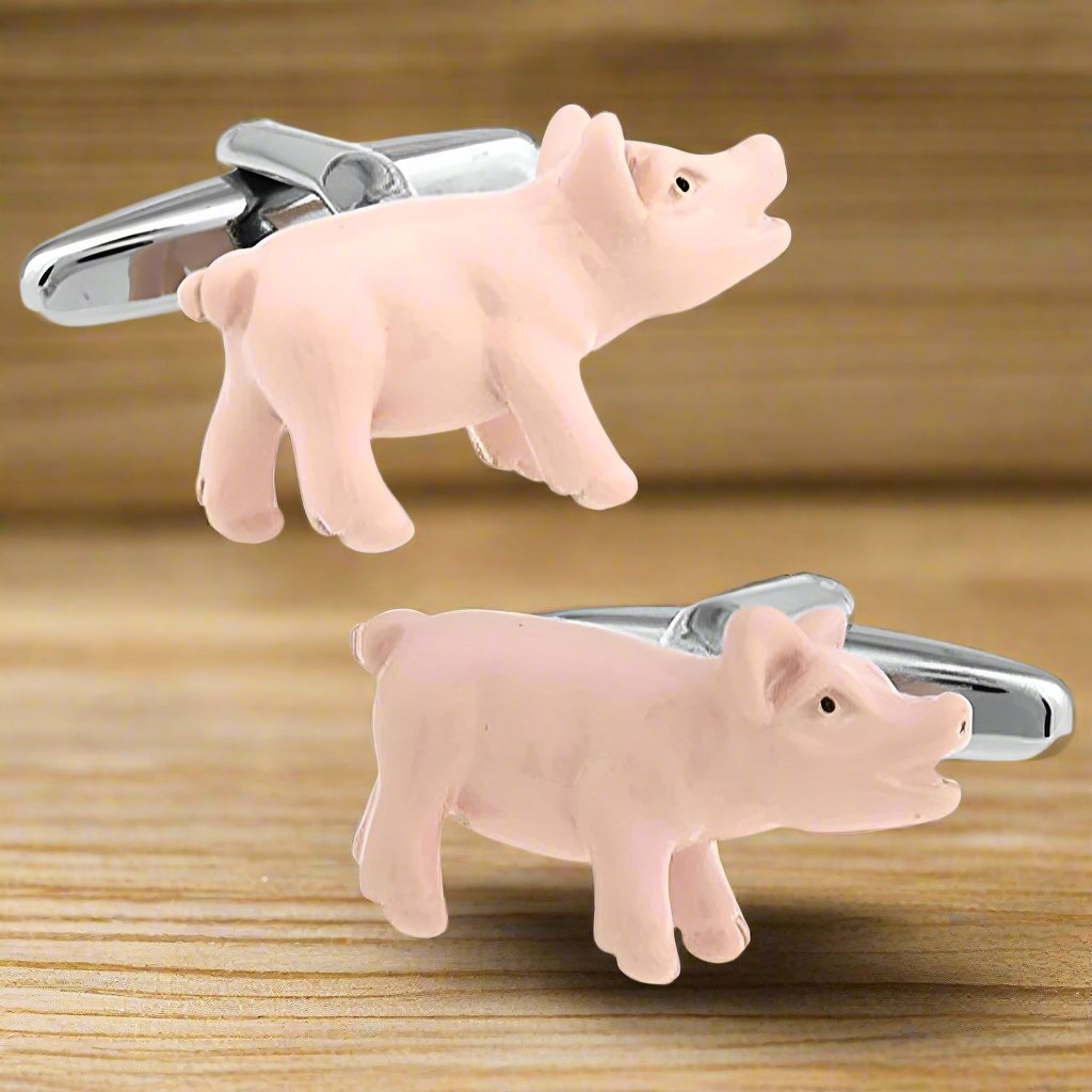 Pig Cufflinks - The Great Gift Idea