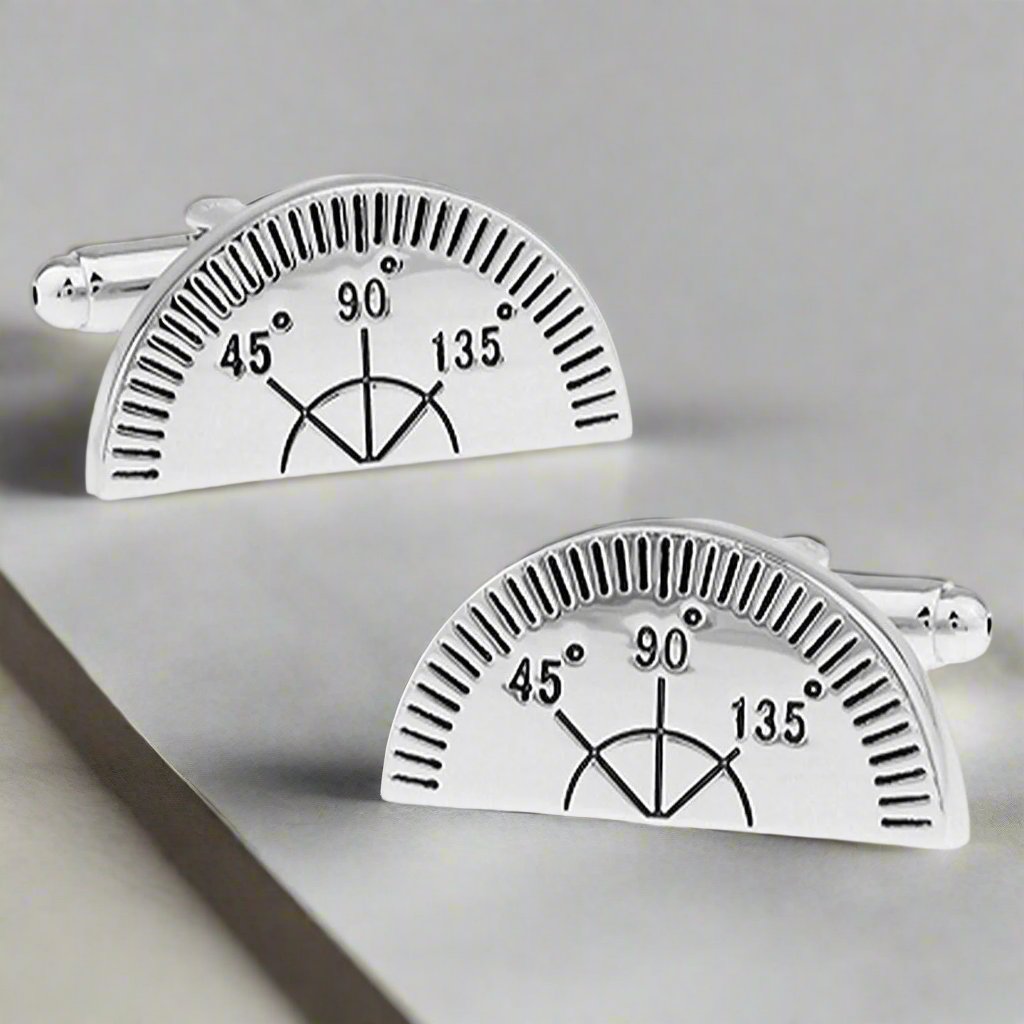 Protractor Cufflinks - The Great Gift Idea
