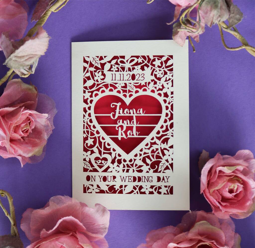 Personalised Wedding Card