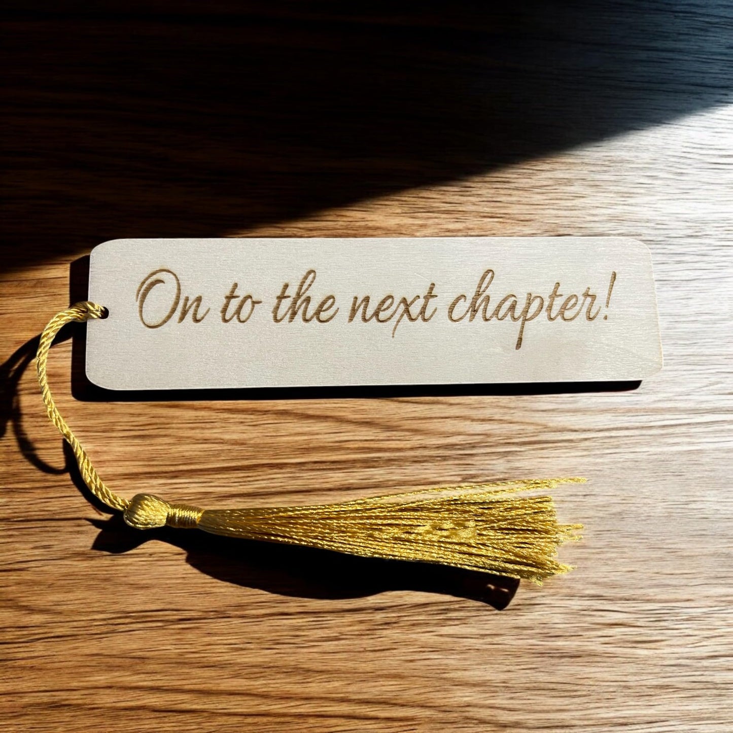 Personalised On to The Next Chapter Bookmark