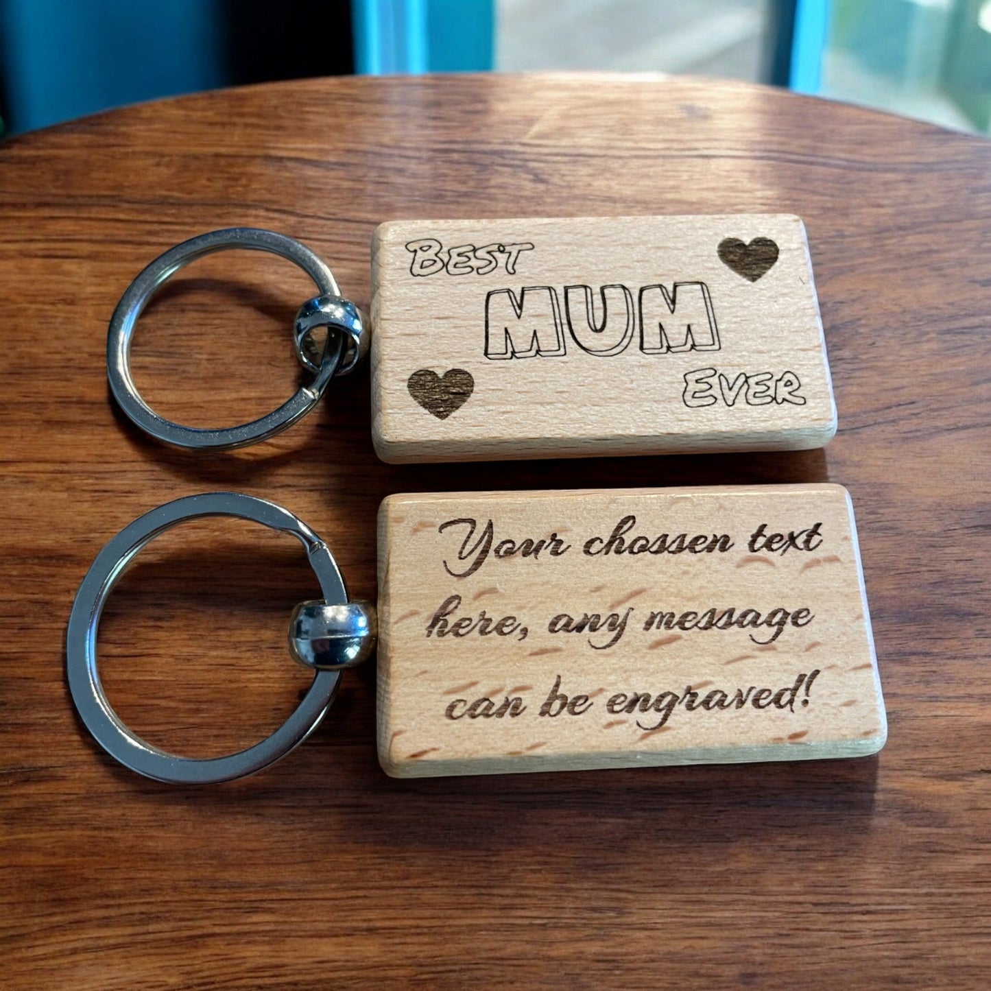 Personalised Best Mum Ever Keyring Gift