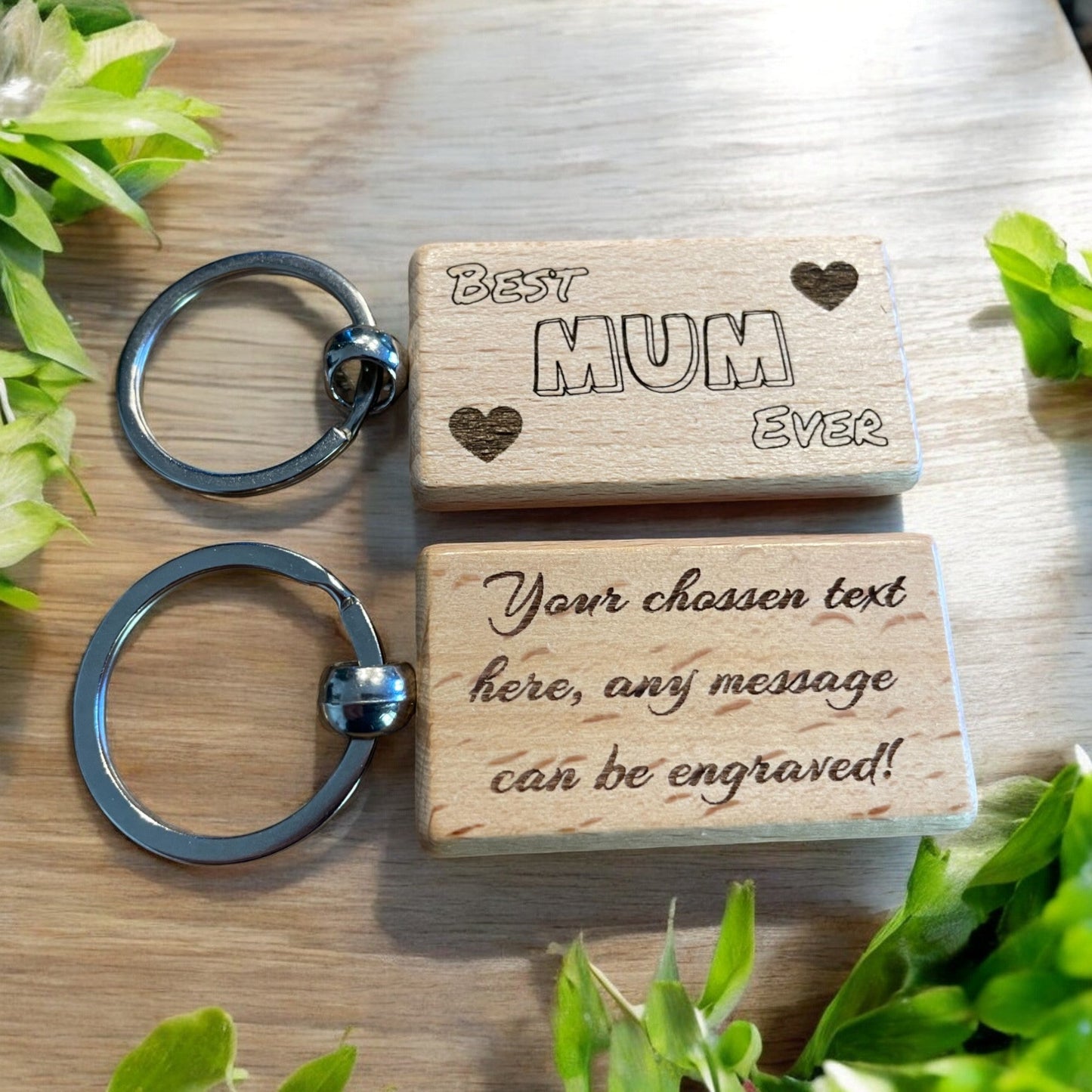 Personalised Best Mum Ever Keyring Gift