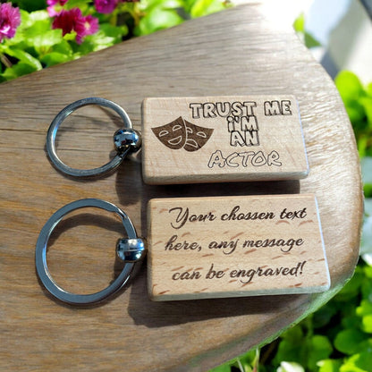 Personalised Actor Keyring Gift