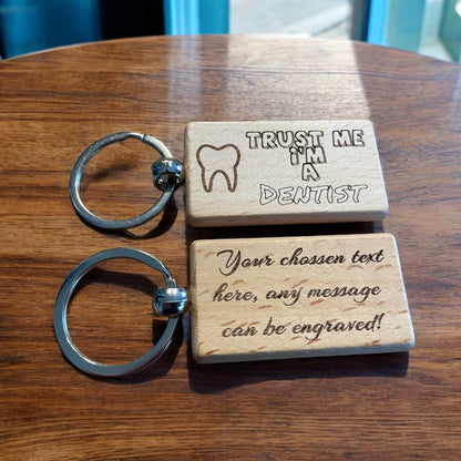 Personalised Dentist Keyring Gift