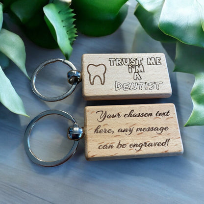 Personalised Dentist Keyring Gift
