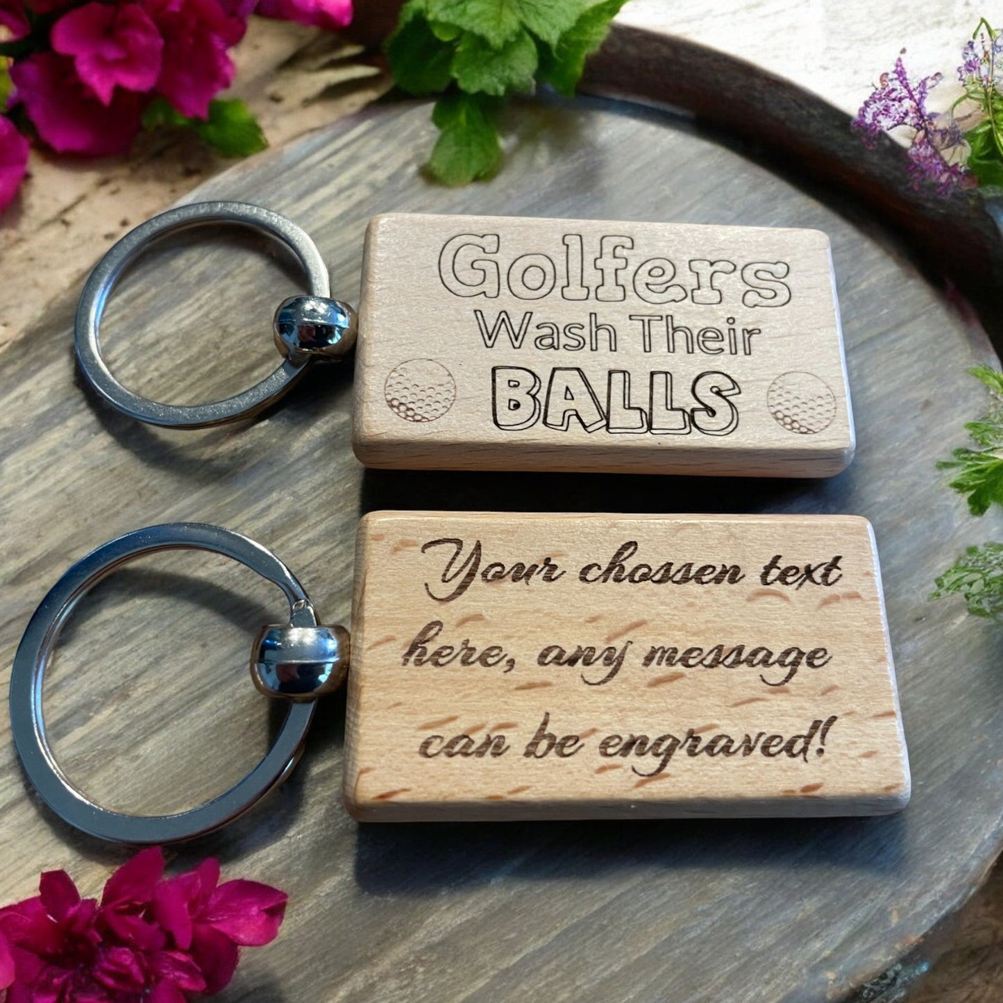 Personalised Golf Keyring Gift