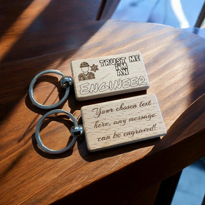 Personalised Engineer Keyring Gift