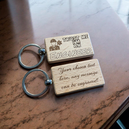 Personalised Engineer Keyring Gift