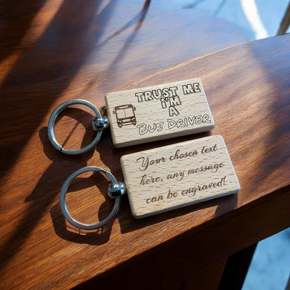 Personalised Bus Driver Keyring Gift