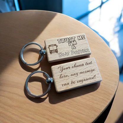 Personalised Bus Driver Keyring Gift
