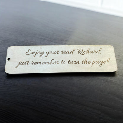 Personalised Scotland Bookmark with Scottish Thistle