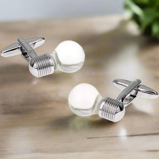 Light Bulb Cufflinks - The Great Gift Idea