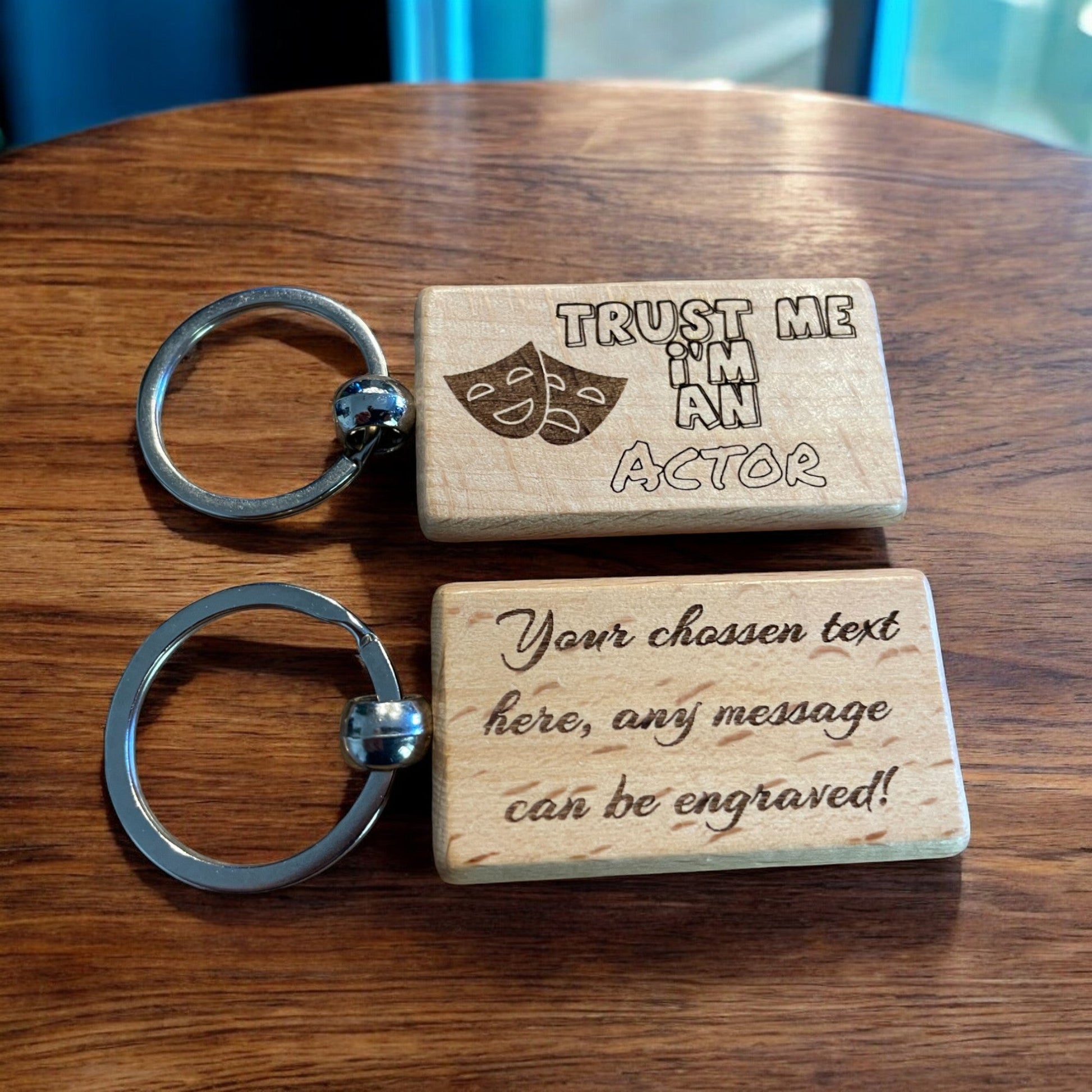Personalised Actor Keyring | The Great Gift Idea