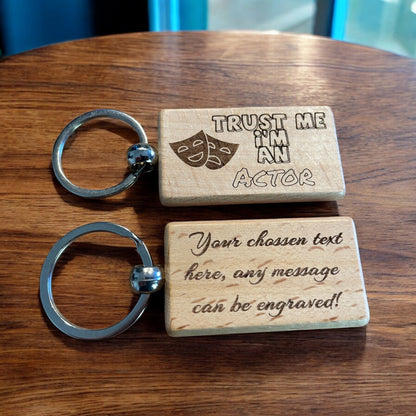 Personalised Actor Keyring | The Great Gift Idea