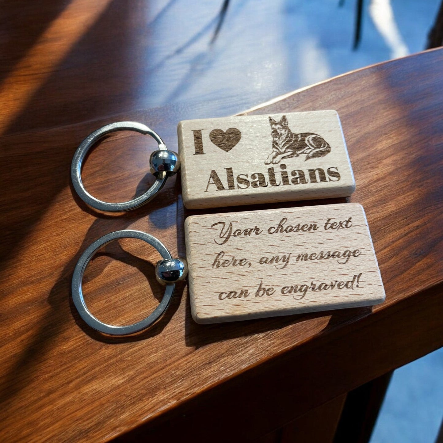 Personalised Alsatian Keyring | The Great Gift Idea
