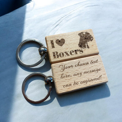 Personalised Boxer Dog Keyring | The Great Gift Idea