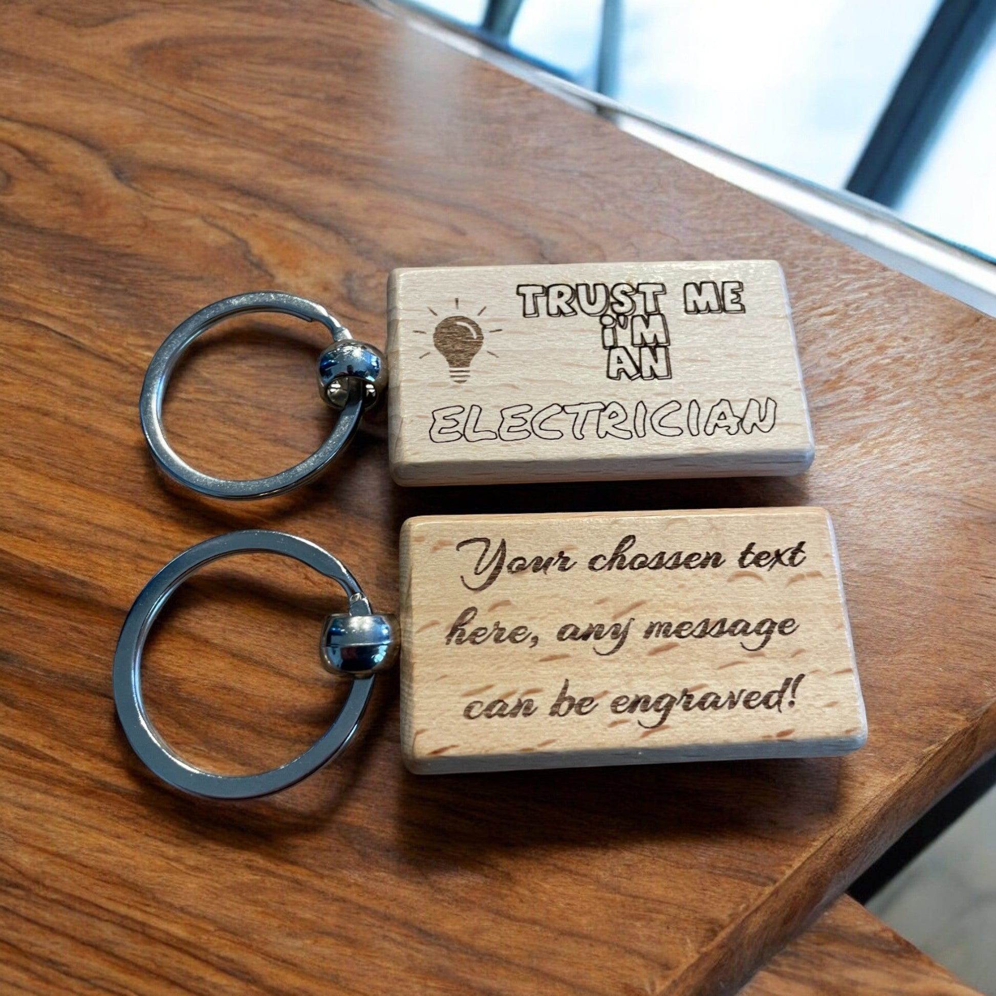 Personalised Electrician Keyring | The Great Gift Idea