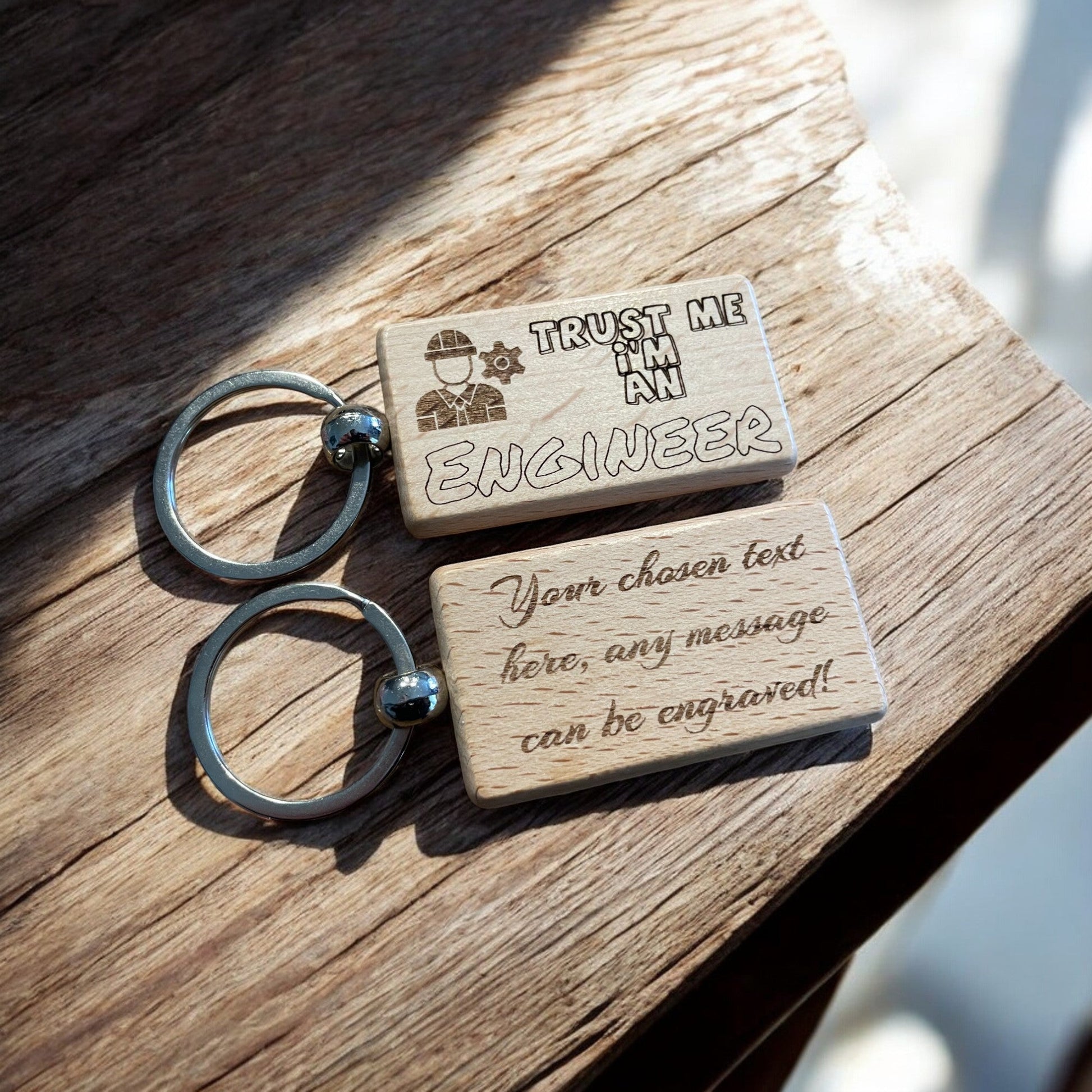 Personalised Engineer Keyring | The Great Gift Idea