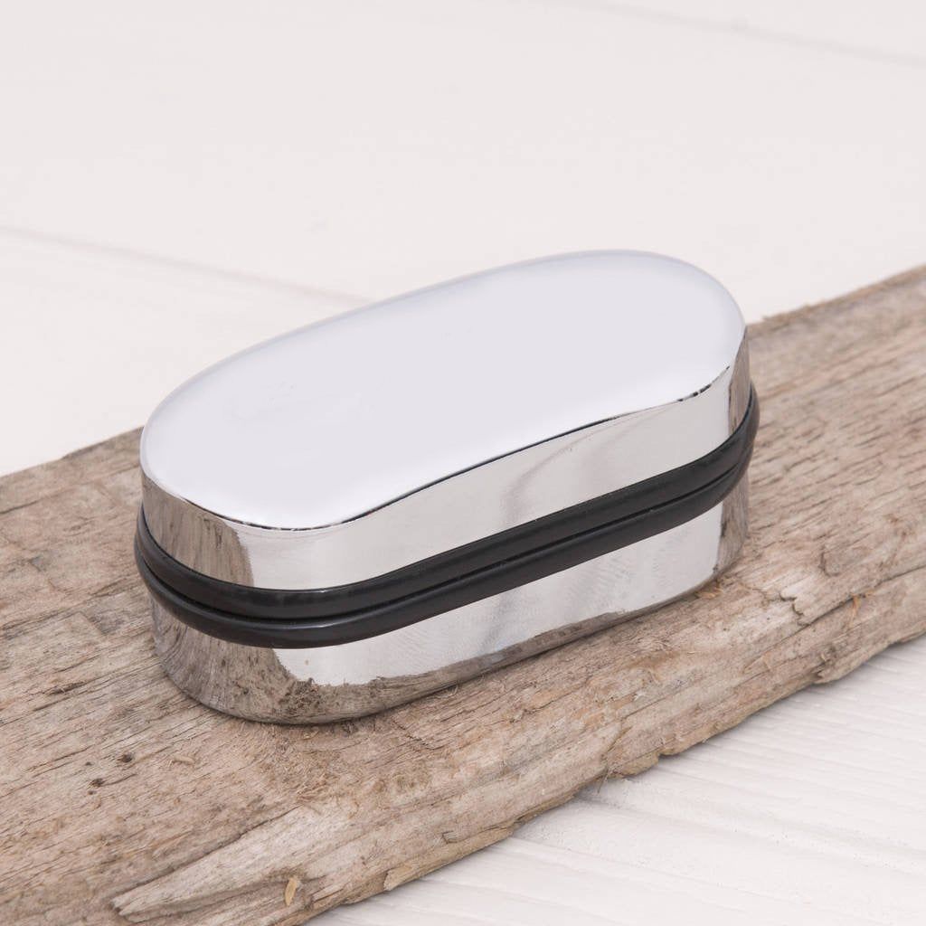 Engraved Chrome Cufflink Box - The Great Gift Idea