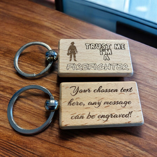 Personalised Firefighter Keyring | The Great Gift Idea