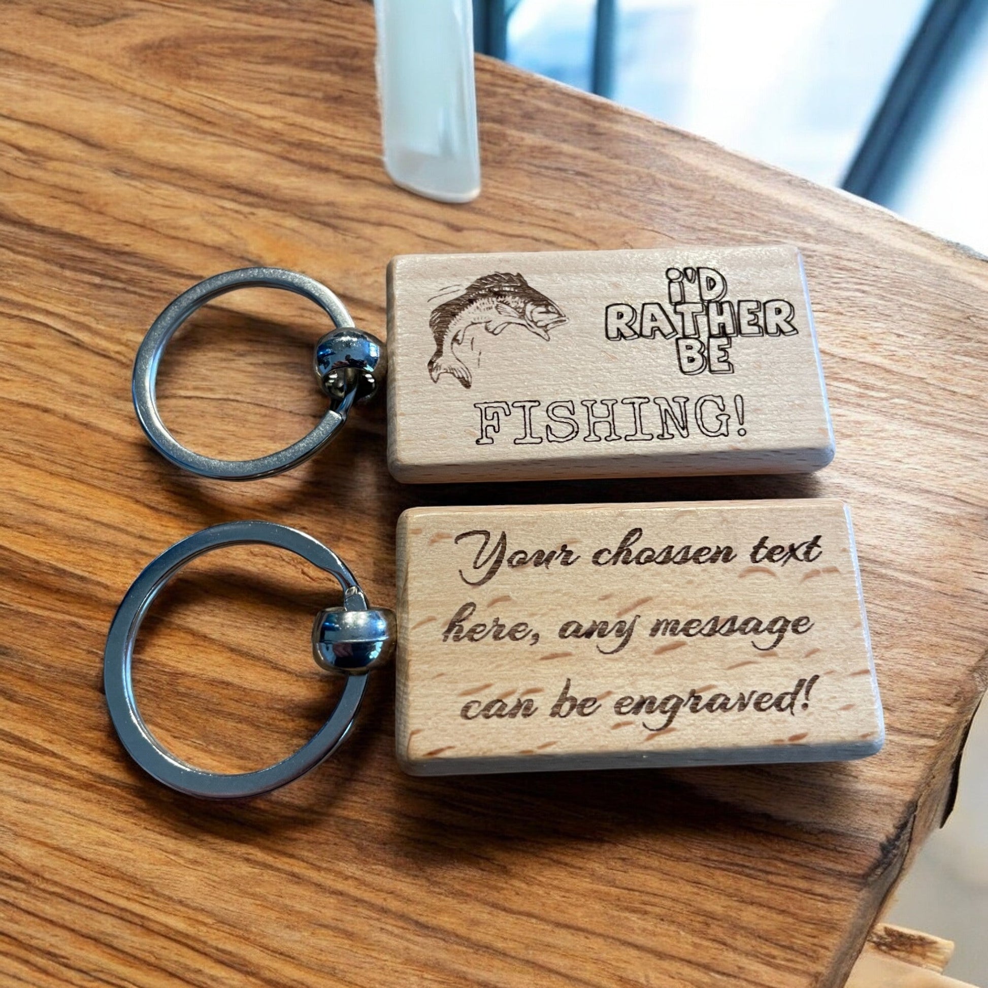 Personalised Fishing Keyring | The Great Gift Idea