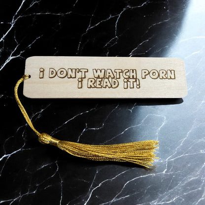 Personalised I Don't Watch Porn, I Read It Bookmark | The Great Gift Idea