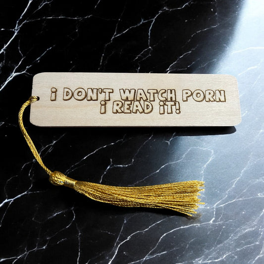 Personalised I Don't Watch Porn, I Read It Bookmark | The Great Gift Idea
