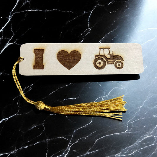 Personalised I Love Tractors Bookmark | The Great Gift Idea