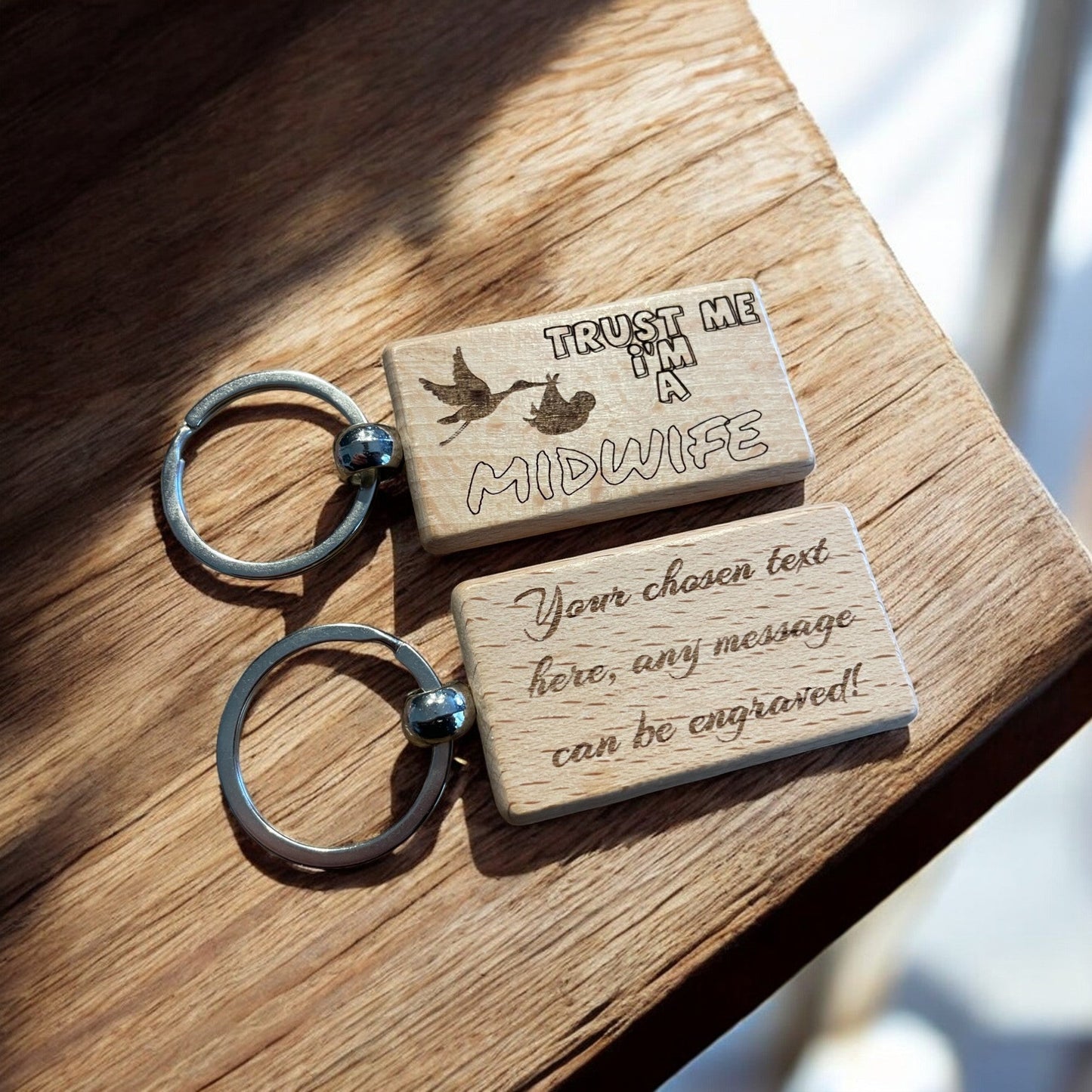 Personalised Midwife Keyring | The Great Gift Idea