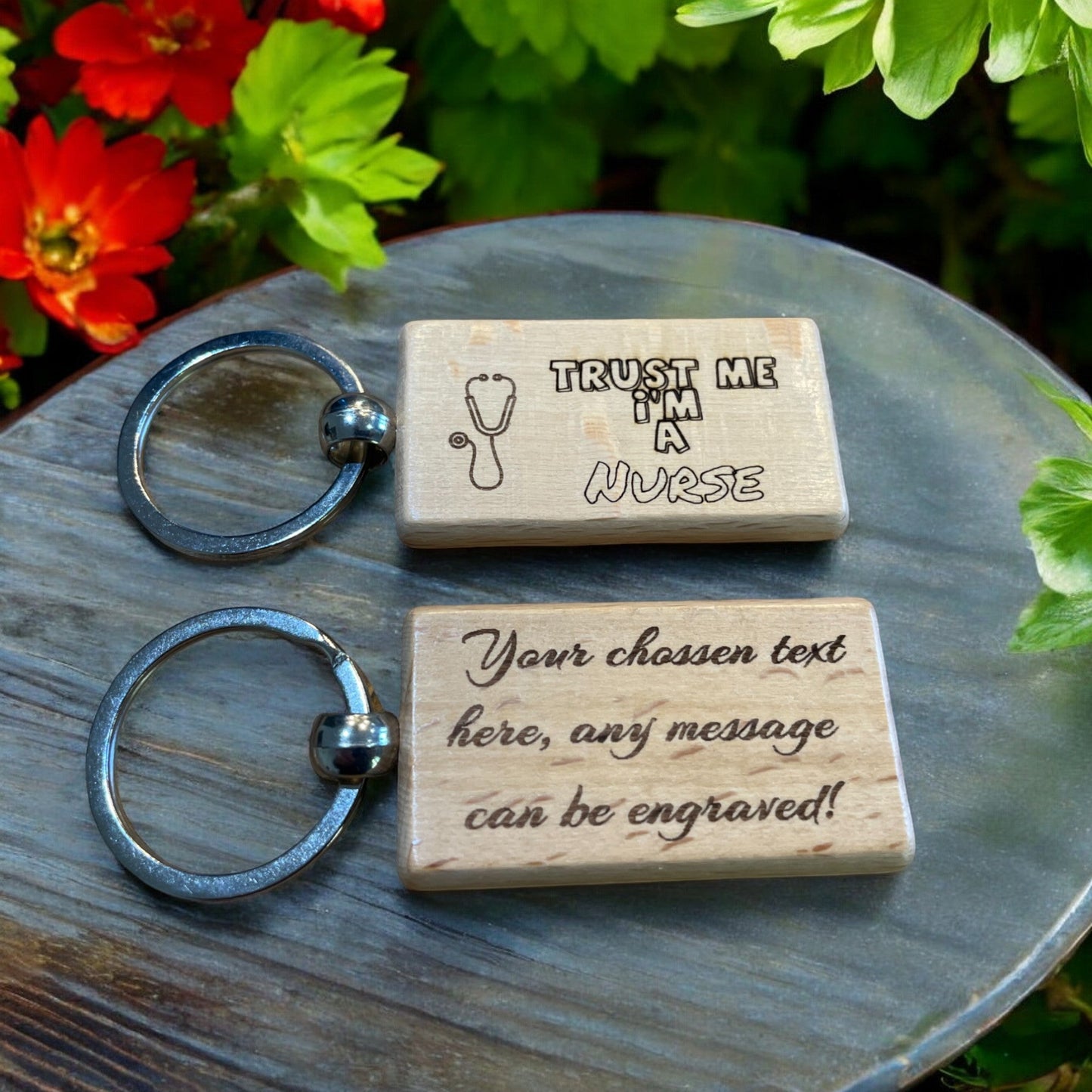 Personalised Nurse Keyring | The Great Gift Idea