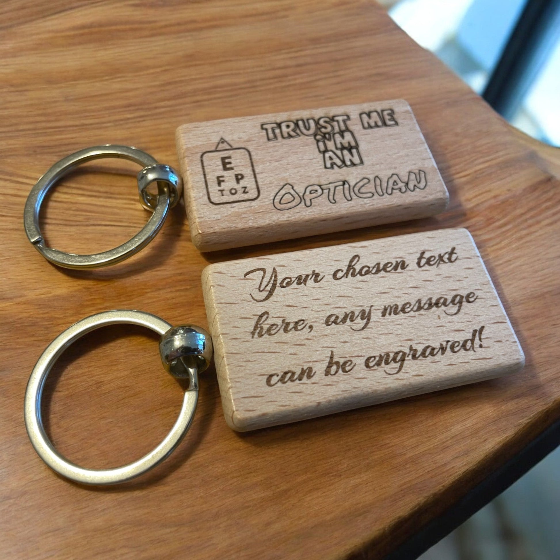 Personalised Optician Keyring | The Great Gift Idea