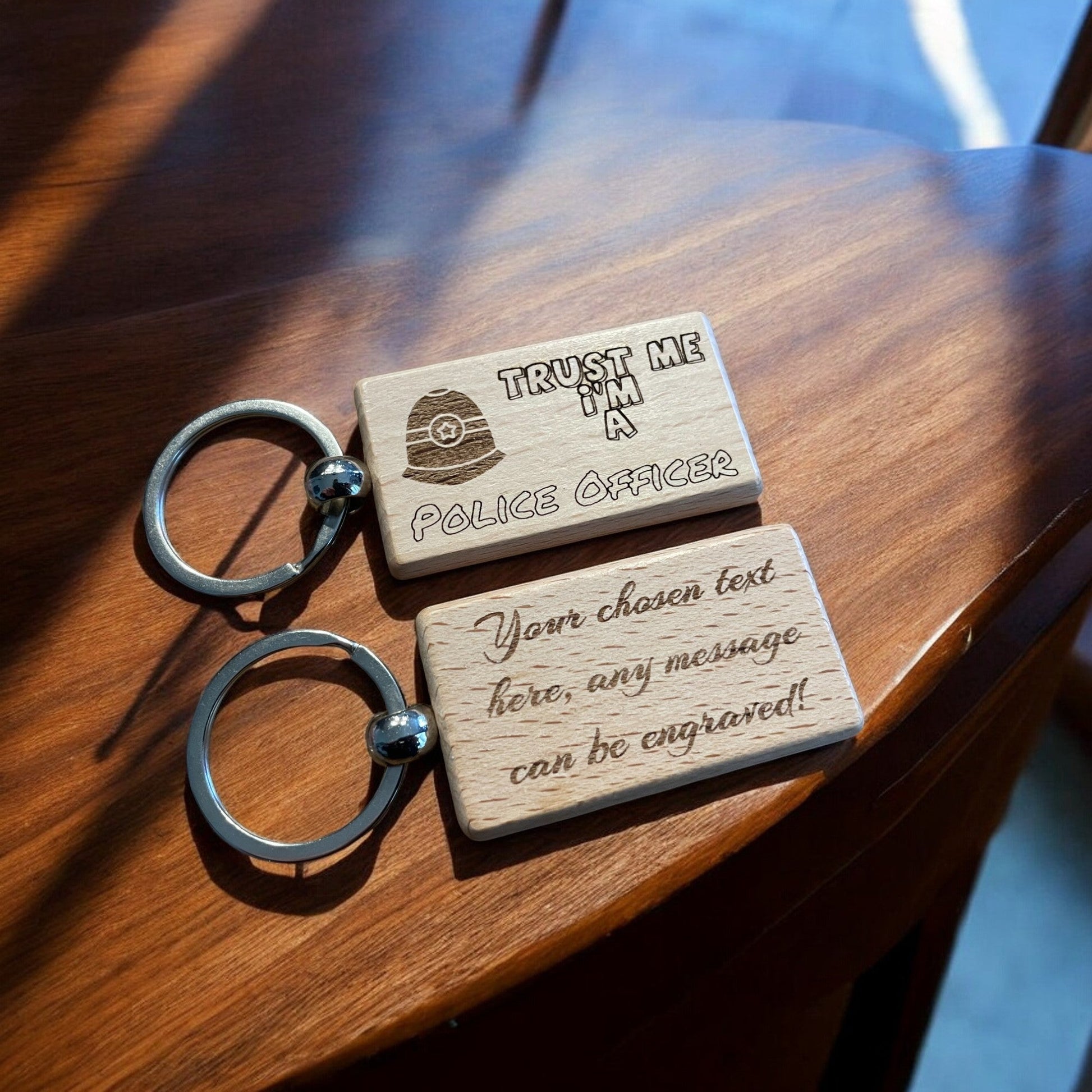 Personalised Police Officer Keyring | The Great Gift Idea