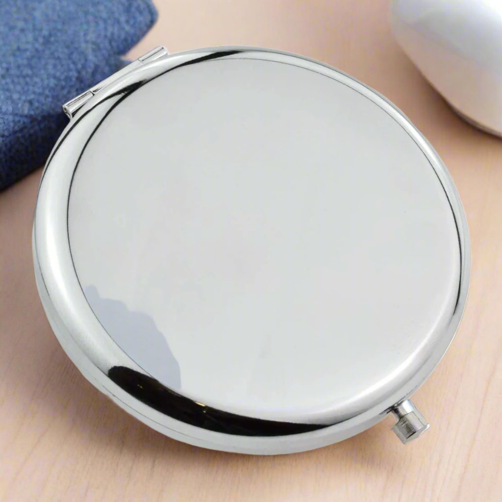 Personalised Round 60mm Handbag Mirror With Gift Box | The Great Gift Idea